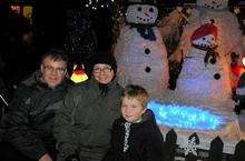The Colenutt family at last year's Foxley Road lights switch on
