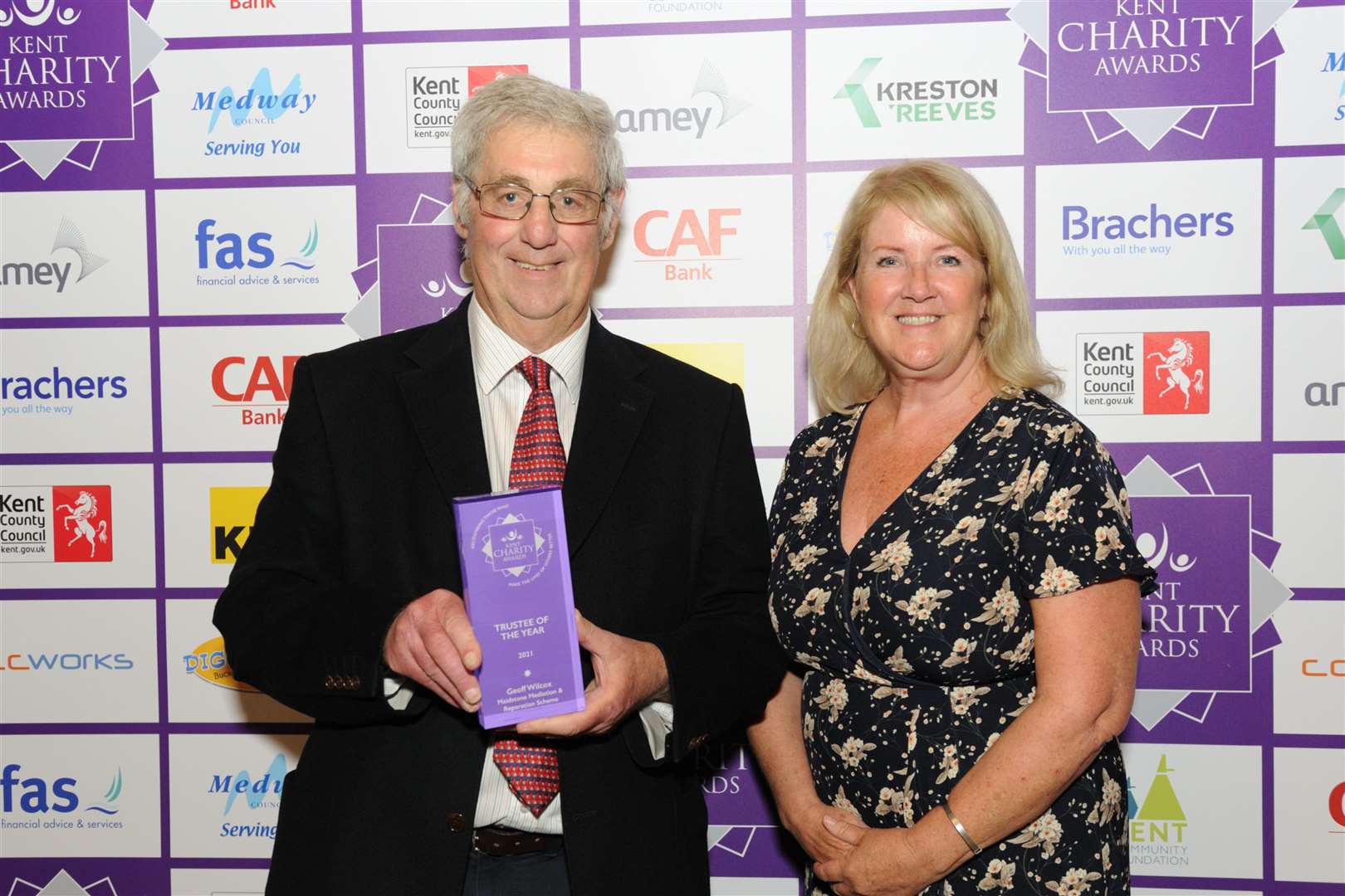The Trustee of the Year award went to Geoff Willcox from the Maidstone Mediation and Reparation Scheme. Picture: Simon Hildrew