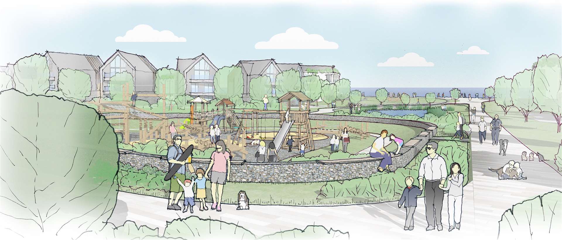 A children's play park is planned as part of the development