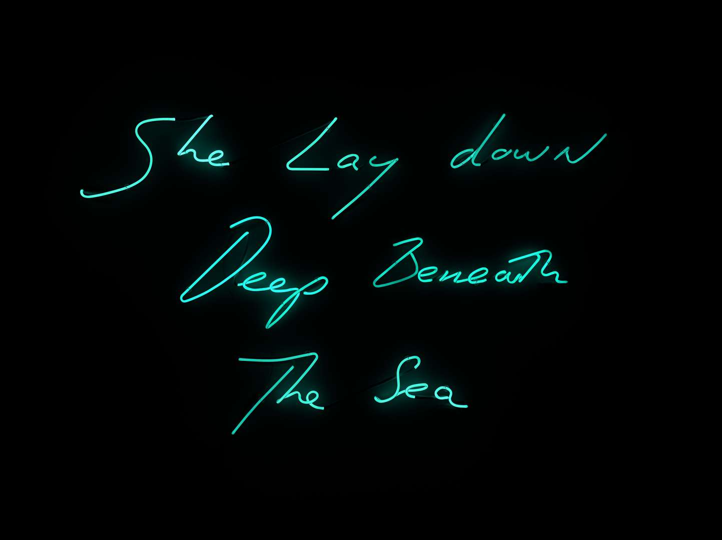 Tracey Emin's She Lay Down Deep Beneath The Sea, 2012. Picture taken by Ben Westoby
