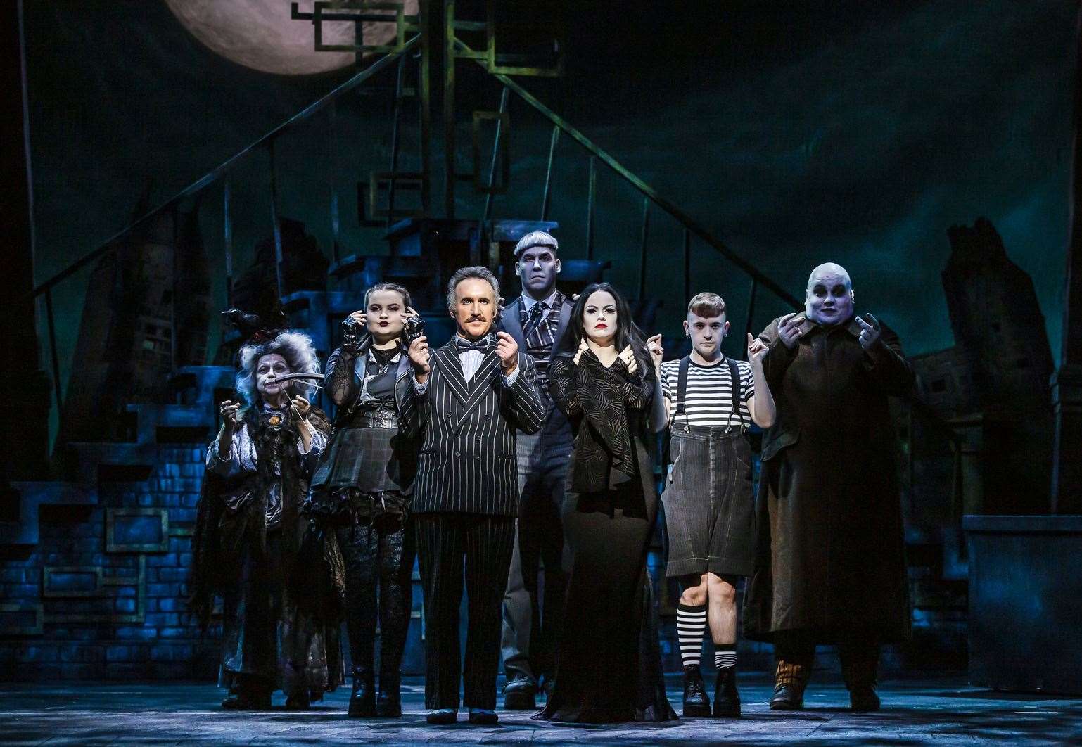 The cast of the Addams Family. Picture: Pamela Raith