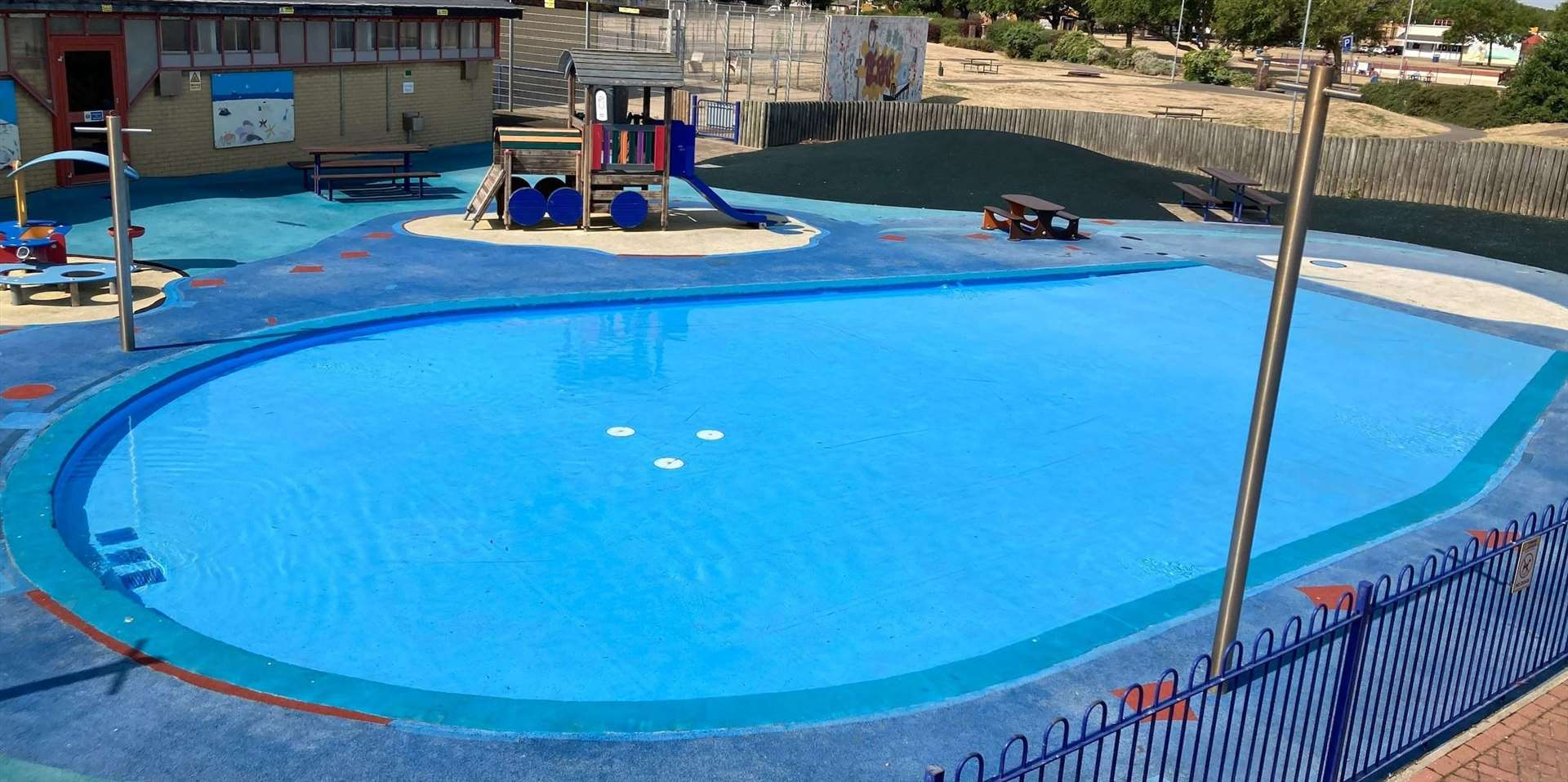 Sheerness paddling pool is finally open for use. Picture: Sheppey Leisure Complex