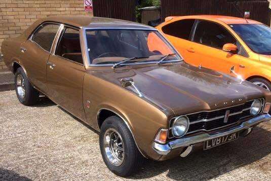A brown Ford Cortina was stolen from Monkwood Close, Rochester