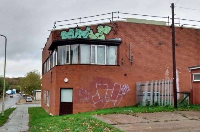 Graffiti scrawled on the old Adscene building, do you recognise any of the tags?