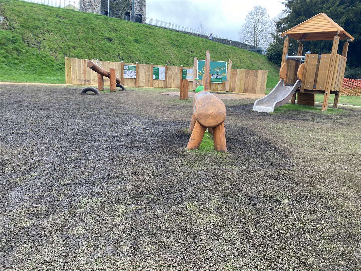 The council says hybrid artificial grass had specifically been chosen for a more natural look