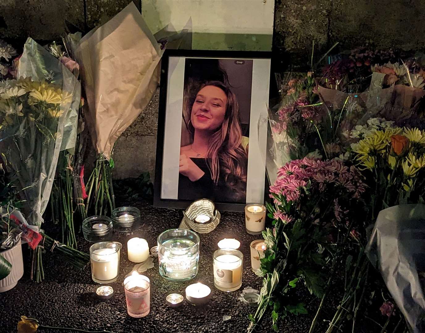 Many tributes have been left at the The Leas bandstand in Folkestone in memory of Leah Daley, 24. Picture: Rhys Griffiths