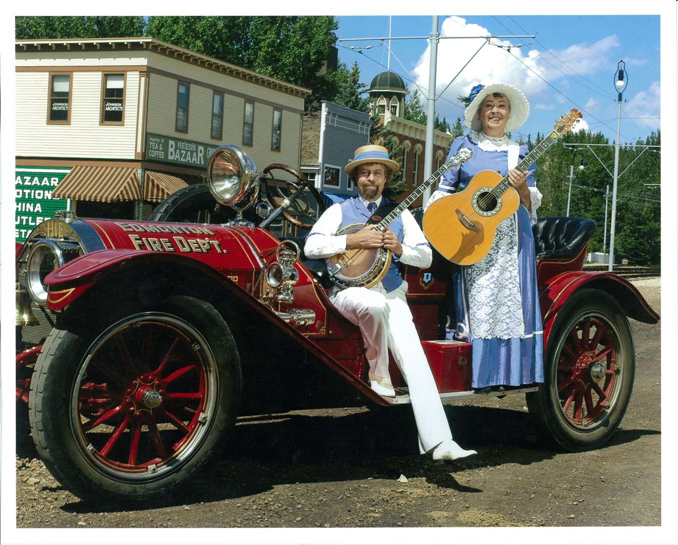 Peter and Mary perform regularly at the Fort Edmonton Heritage Park in Canada
