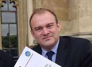 Minister Ed Davey is in town