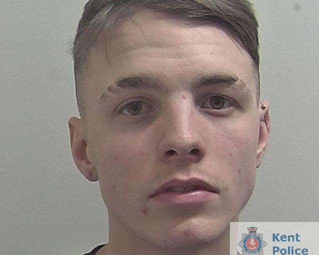 Bailey White has been sentenced to one year. Picture: Kent Police