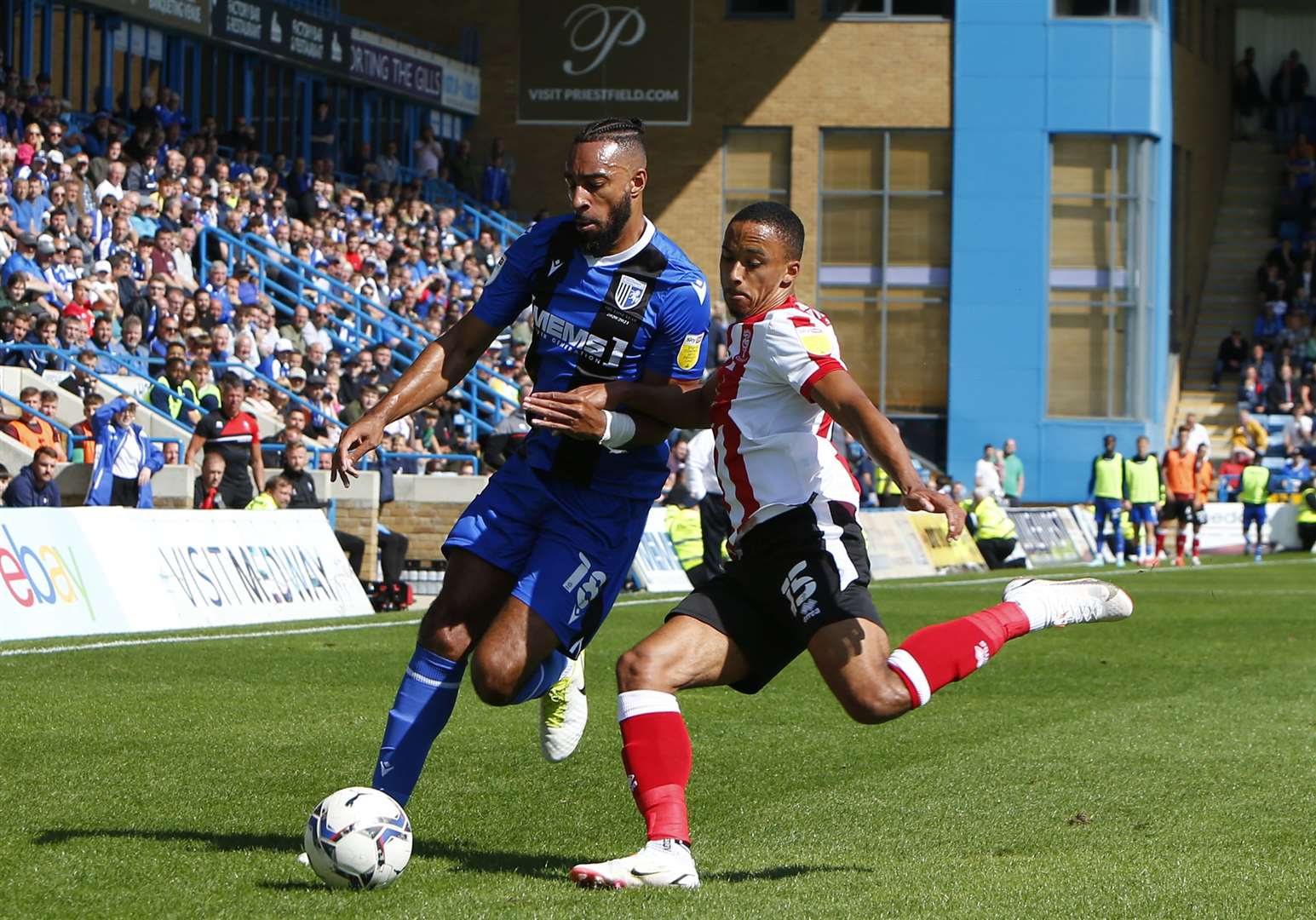 Defender Rhys Bennett made his debut for Gills. Picture: Andy Jones (49990655)