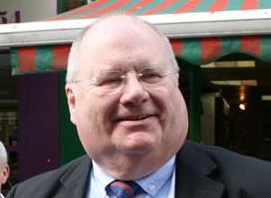 Eric Pickles on a visit to Kent