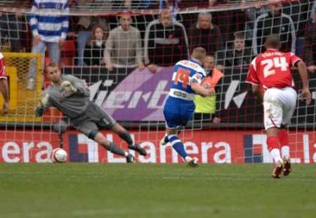 QPR could even afford to miss this 50th minute penalty. Picture: BARRY GOODWIN