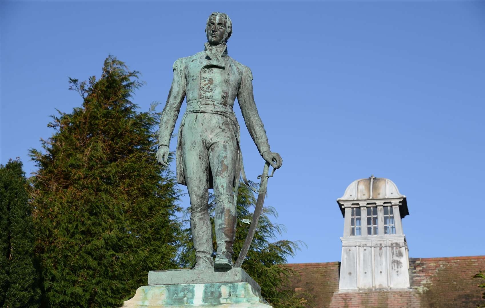 Statue of Sir John Moore at Shorncliffe Garrison in Folkestone. Picture: Gary Browne