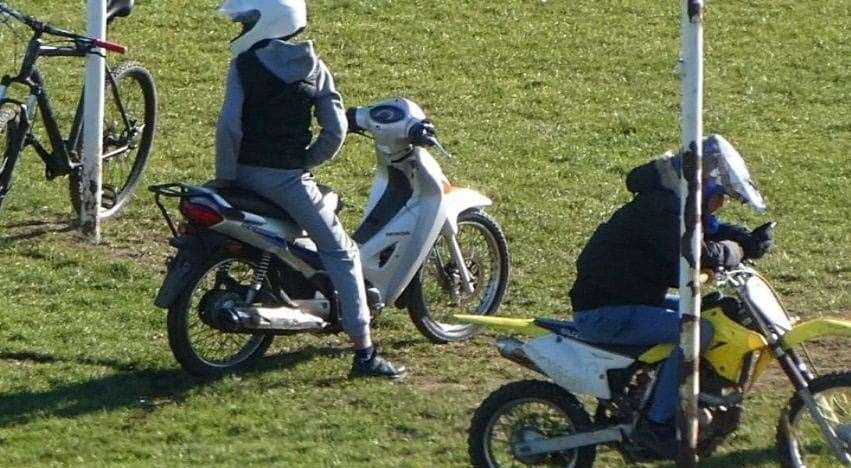 Anti-social bikers have been reported at Barnfield Recreation Ground in Chatham. Picture: @BarnfieldBikes