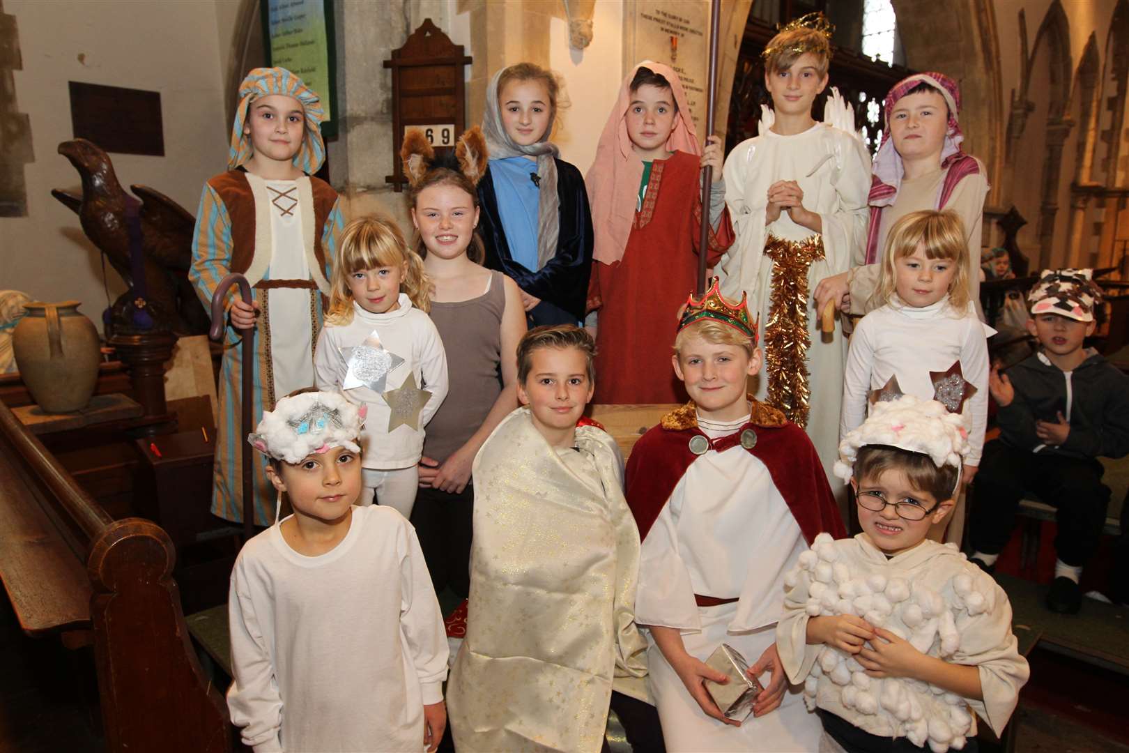 Stars of the Hartlip Primary School nativity play