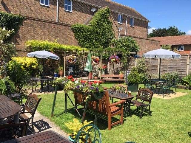 The Ship Inn, Ospringe has a great bar and the barmaid was equally charming, but it is the garden that’s the real star of the show