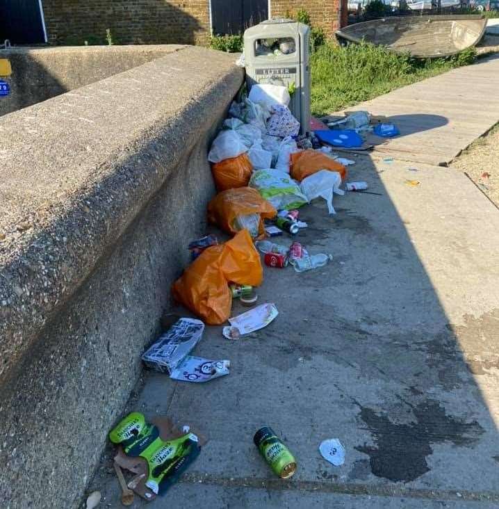 A warm weekend last month saw councillors in Whitstable inundated with reports that waste was strewn across beaches. Picture: Zoe Bunce