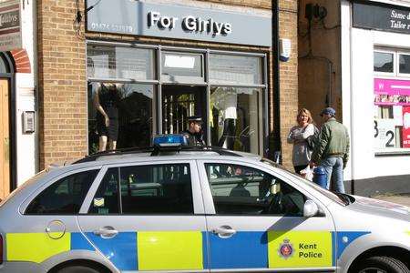 Robbery at For Girlys store in Gravesend.