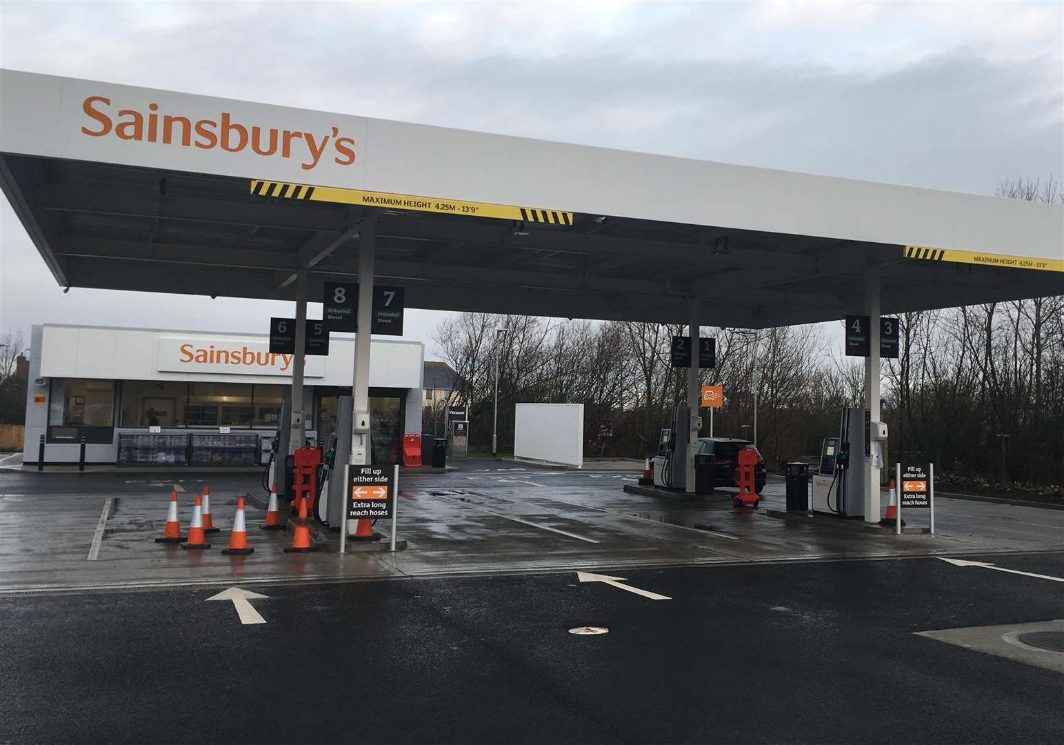 The Sainsbury's petrol station in Broomfield