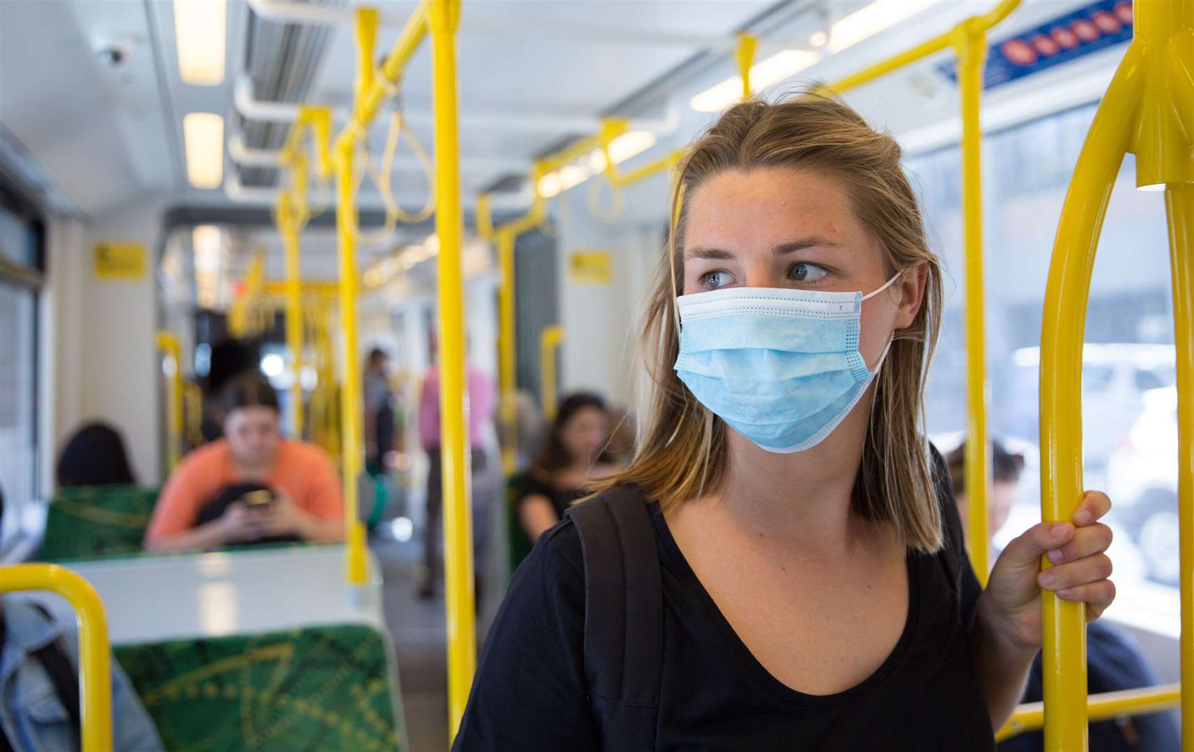 Face coverings are now mandatory on public transport - but still optional for visits to the shops