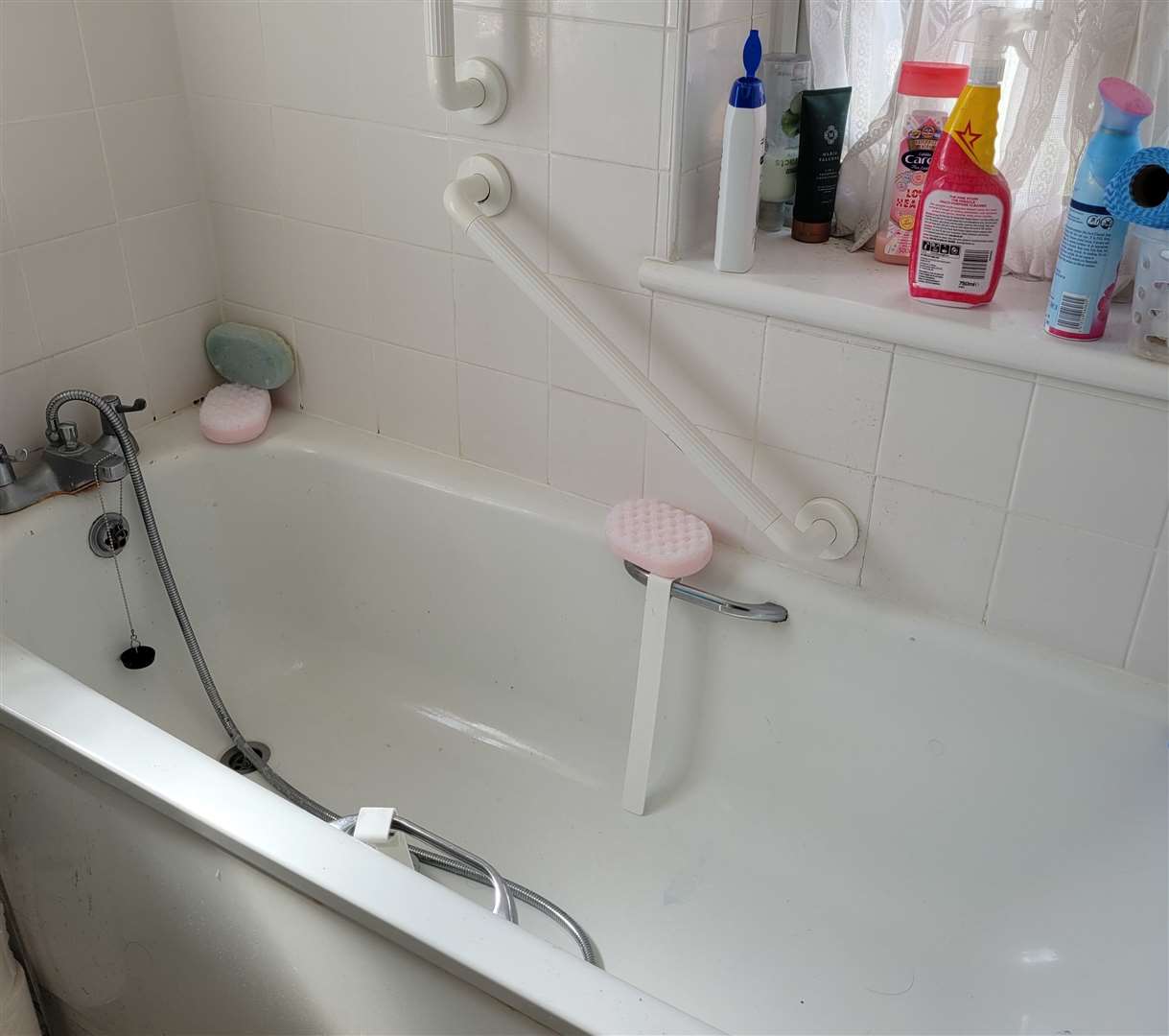 Miss Holmes' bath in her house, which she desperately needs changing to help her disability