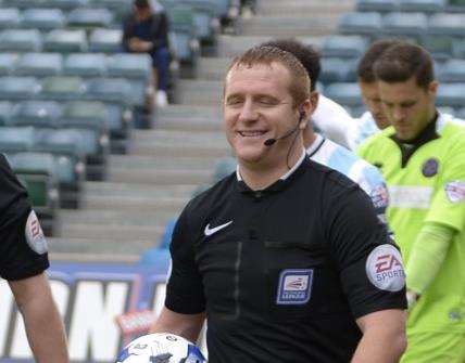Referee Lee Swabey Picture: Barry Goodwin