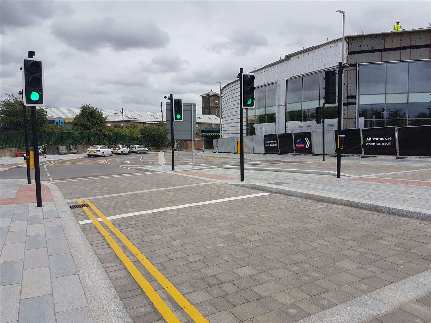 New traffic lights and pedestrian crossings have been installed on the junction to Newtown Road from the A2042 (14509462)