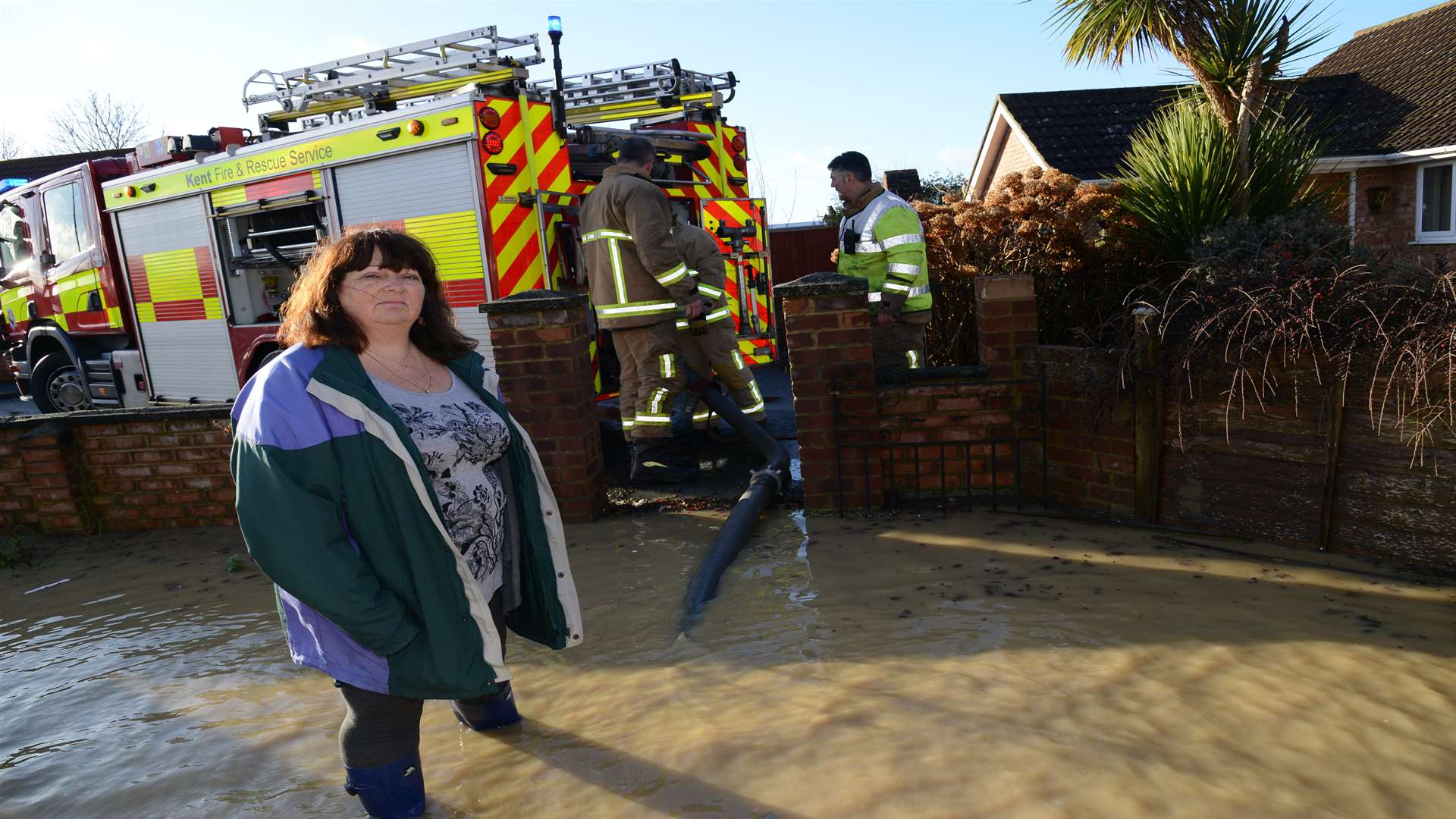 Elaine Osborne who's father's property was badly flooded for the second time in a couple of months