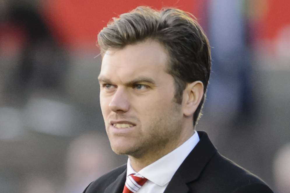 Ebbsfleet boss Daryl McMahon is after three more new signings this summer Picture: Andy Payton