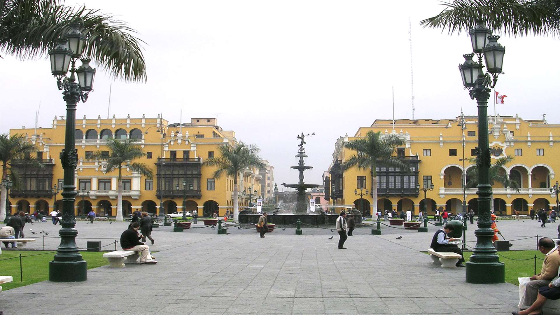 A square in Lima, Peru
