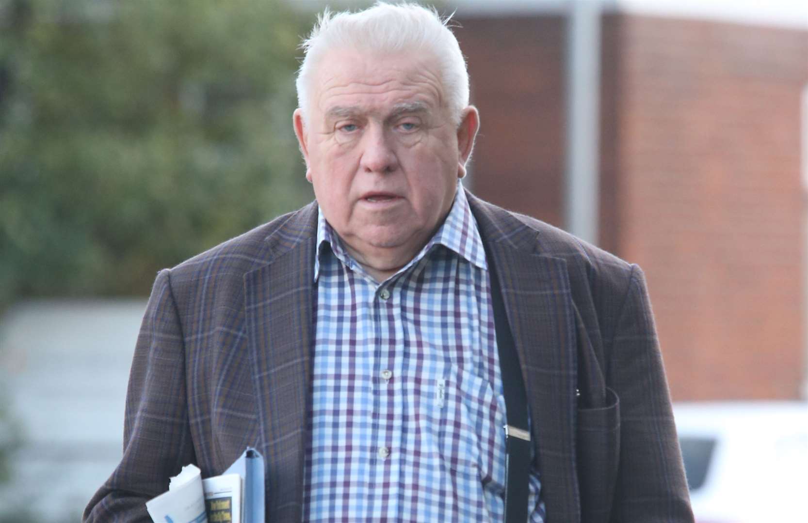 Fergus Wilson turns up at Maidstone Magistrates' Court. Picture: John Westhrop