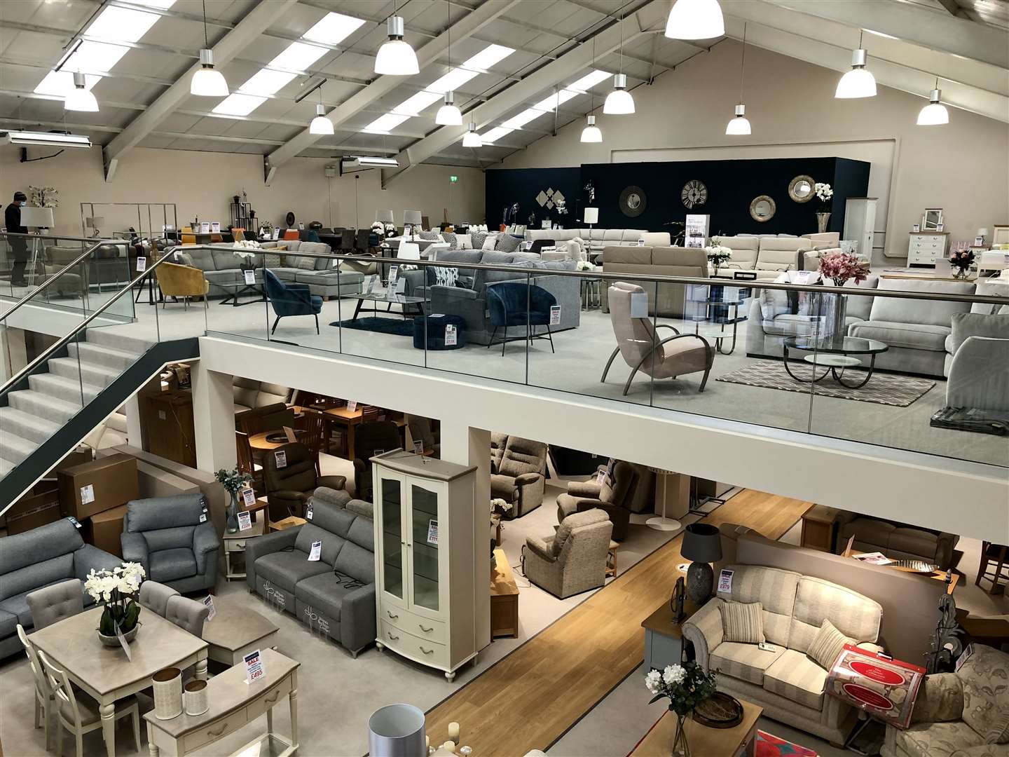 Lukehurst furniture store in Sittingbourne reopened its doors in April 2021 with a new mezzanine second floor extension to offer more display space and a wider choice of products.