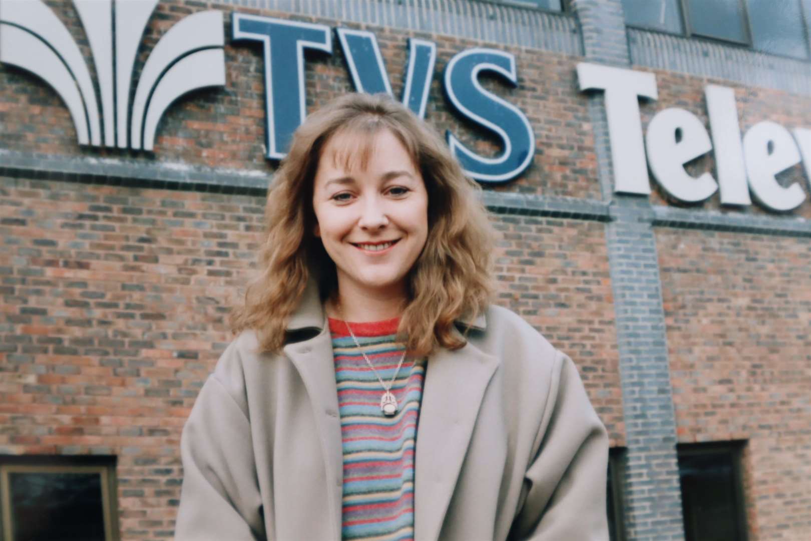 Producer Vanessa Hill outside the TVS studios at Maidstone