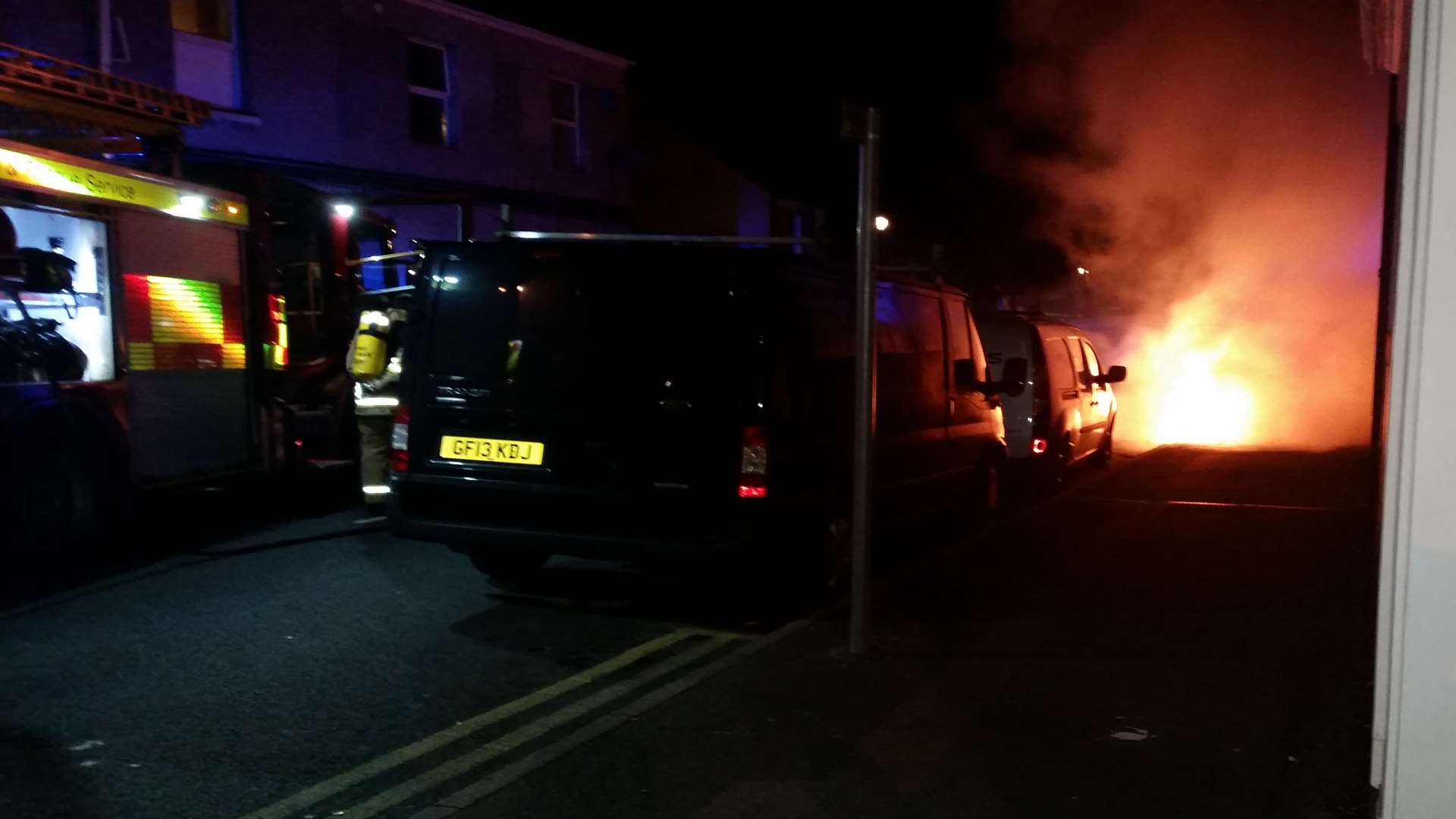 The family of the car's owner think it was intentionally set alight. Picture: Clare Freeman.