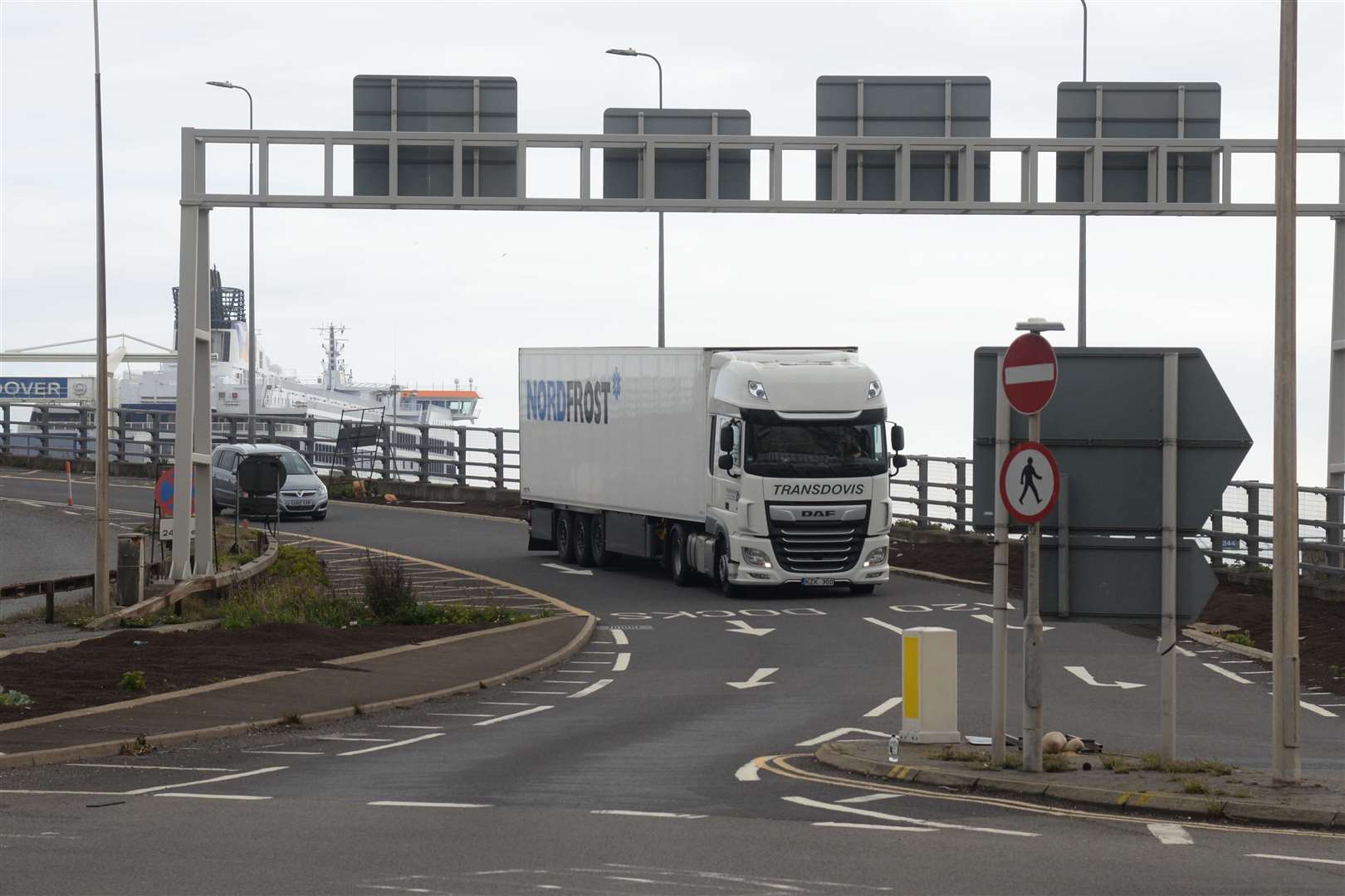 The A2 Jubilee Way near the Eastern Docks Roundabout is shut in both directions. Stock image by Chris Davey