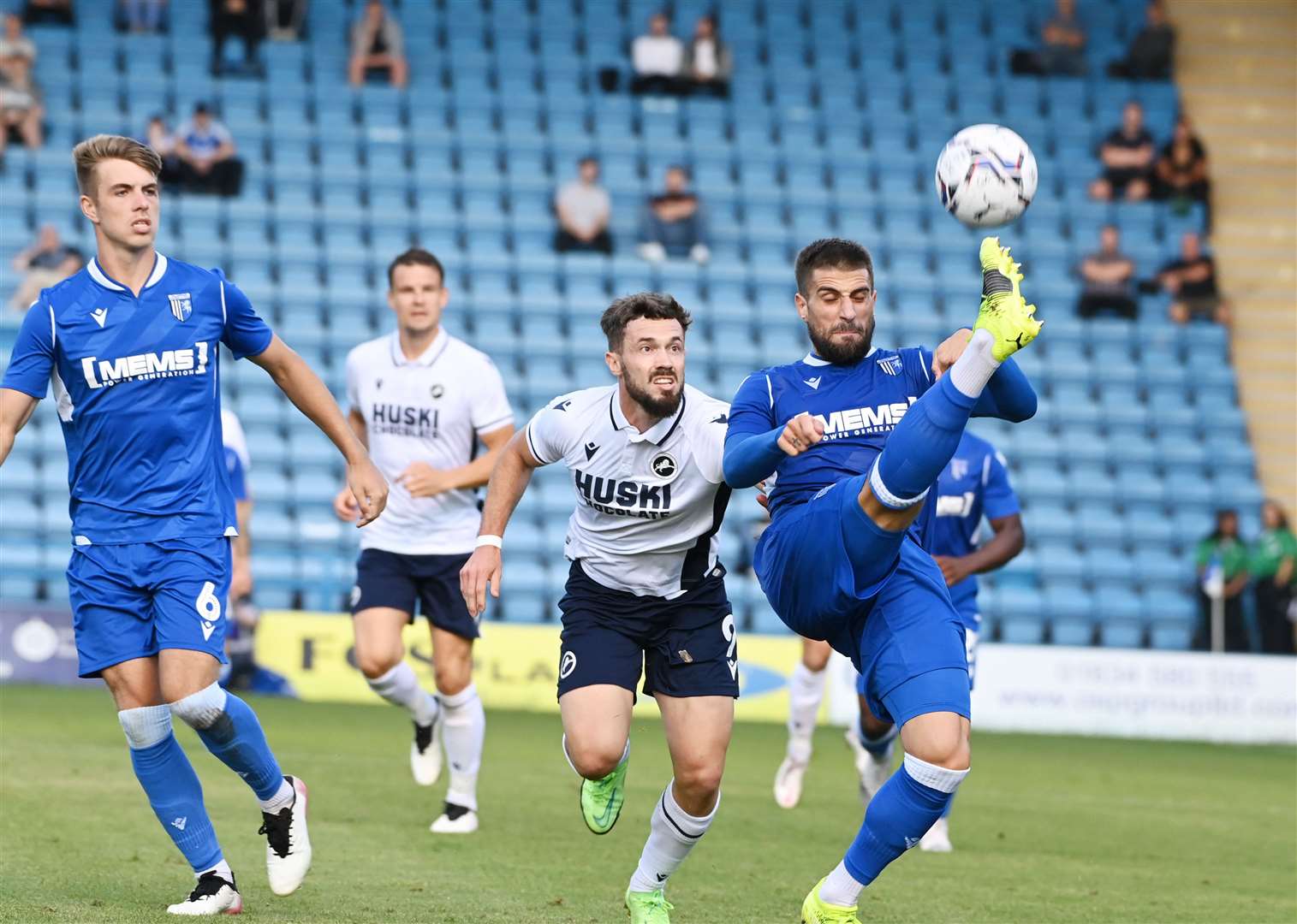 Jack Tucker and Max Ehmer back in central defence together for Gillingham Picture: Barry Goodwin