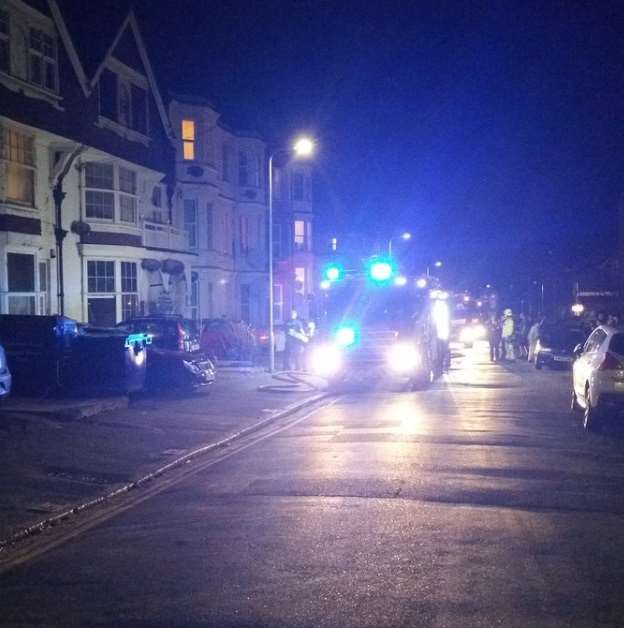 The fire brigade was called to Harold Road. Picture from Kent Police (1279233)