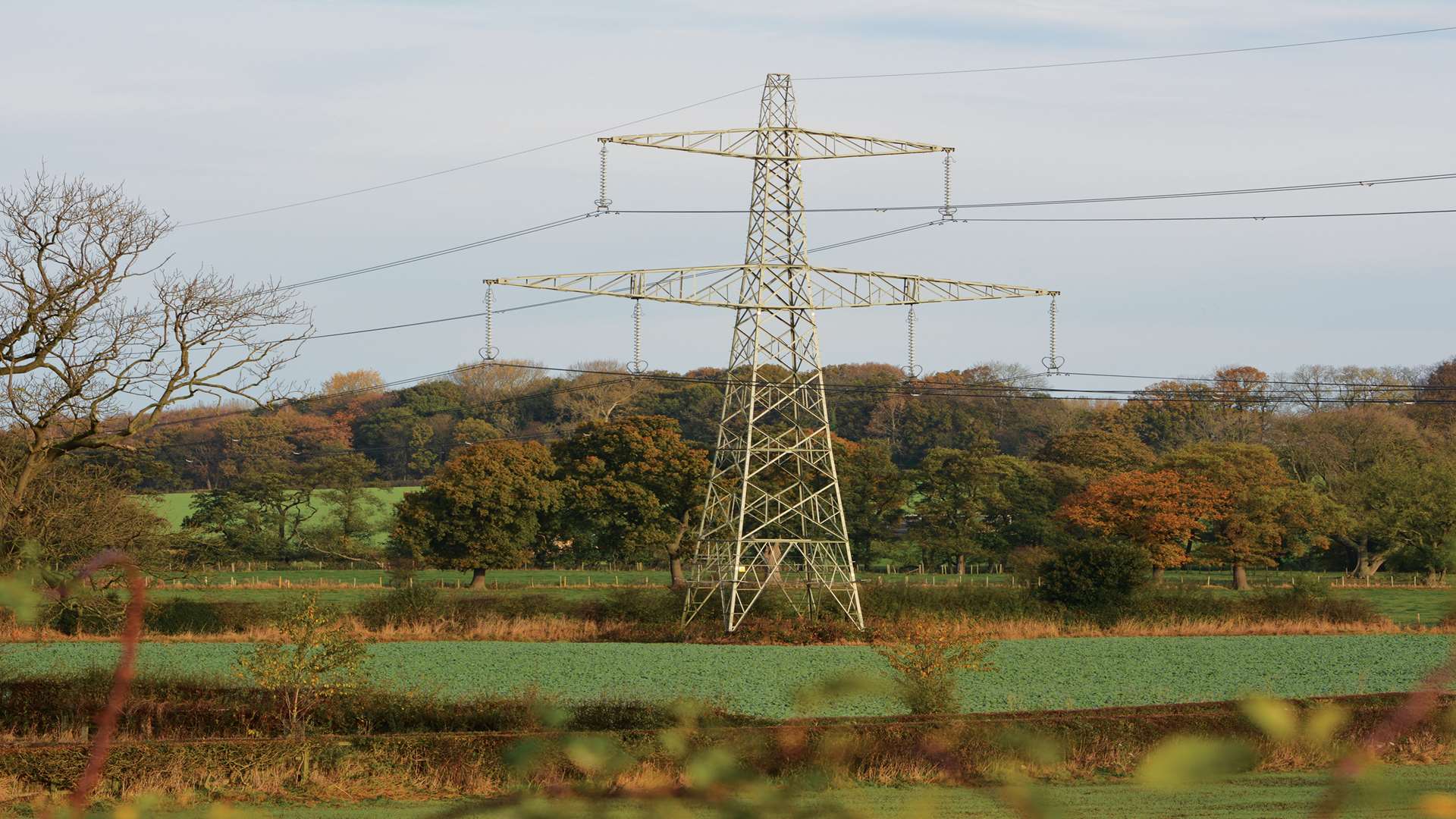 pylon in the countryside