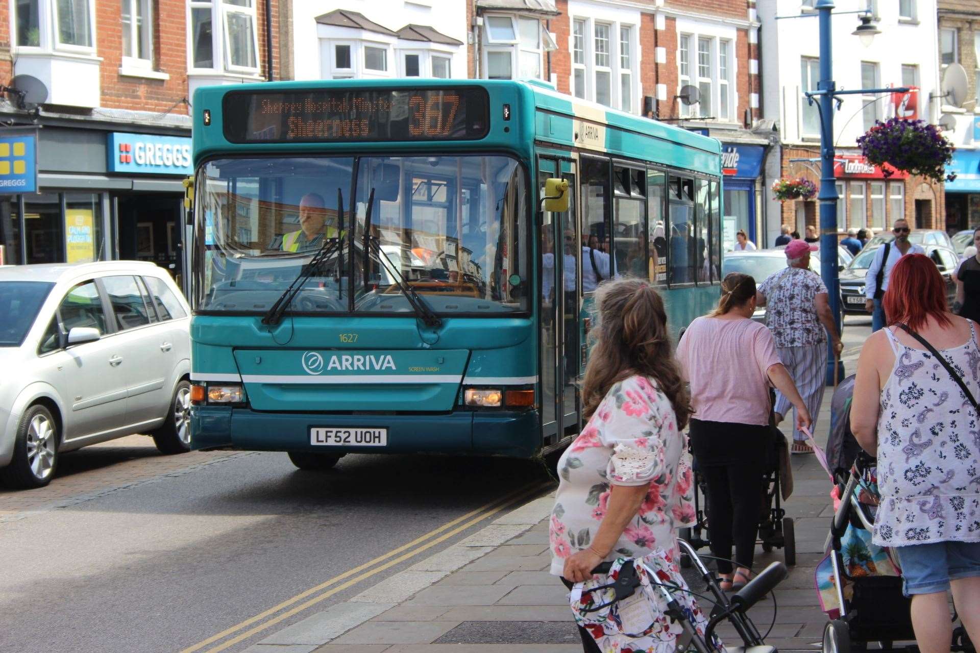 An Arriva bus in Sheerness High Street