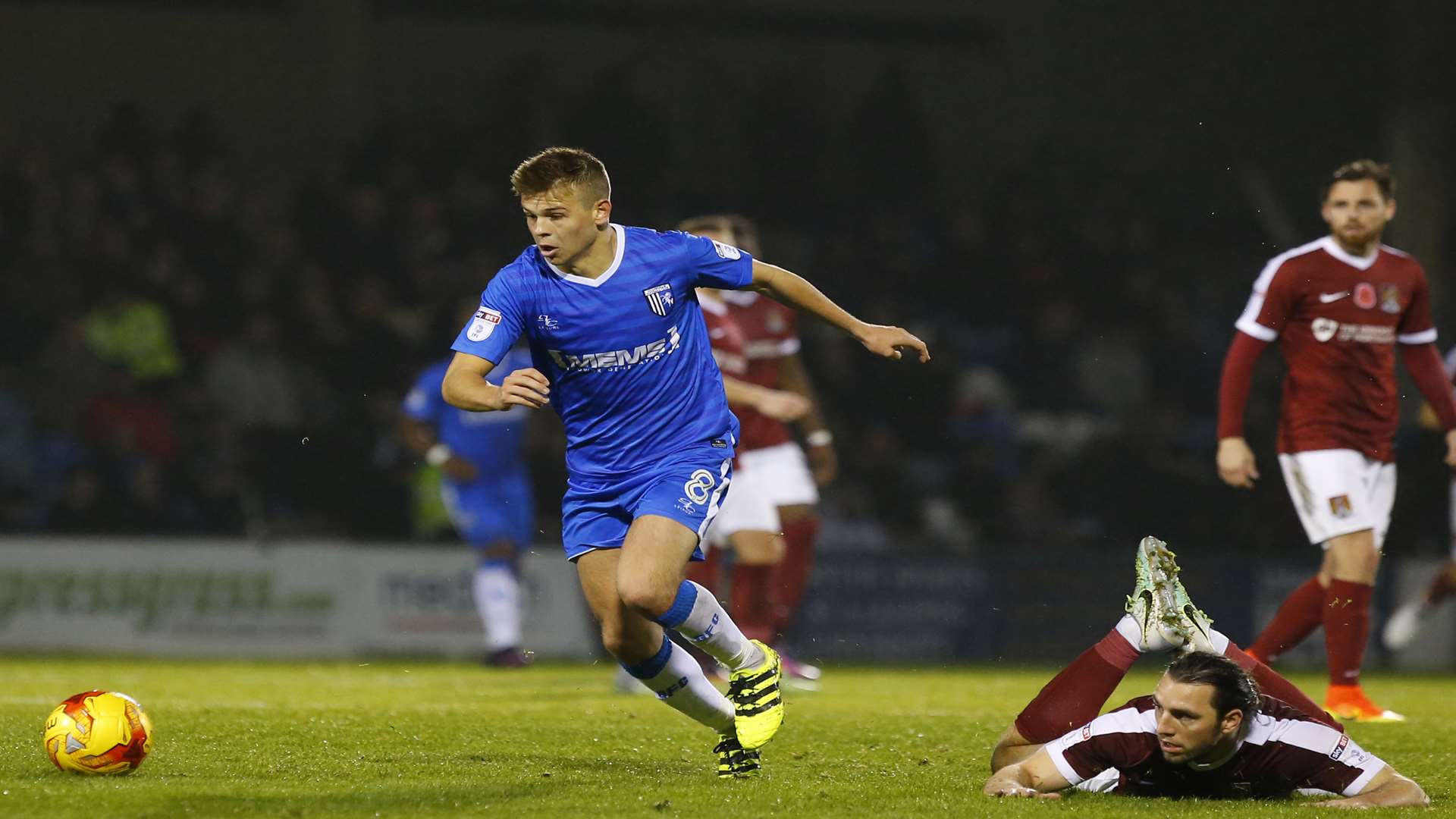 Jake Hessenthaler leaves his man grounded Picture: Andy Jones