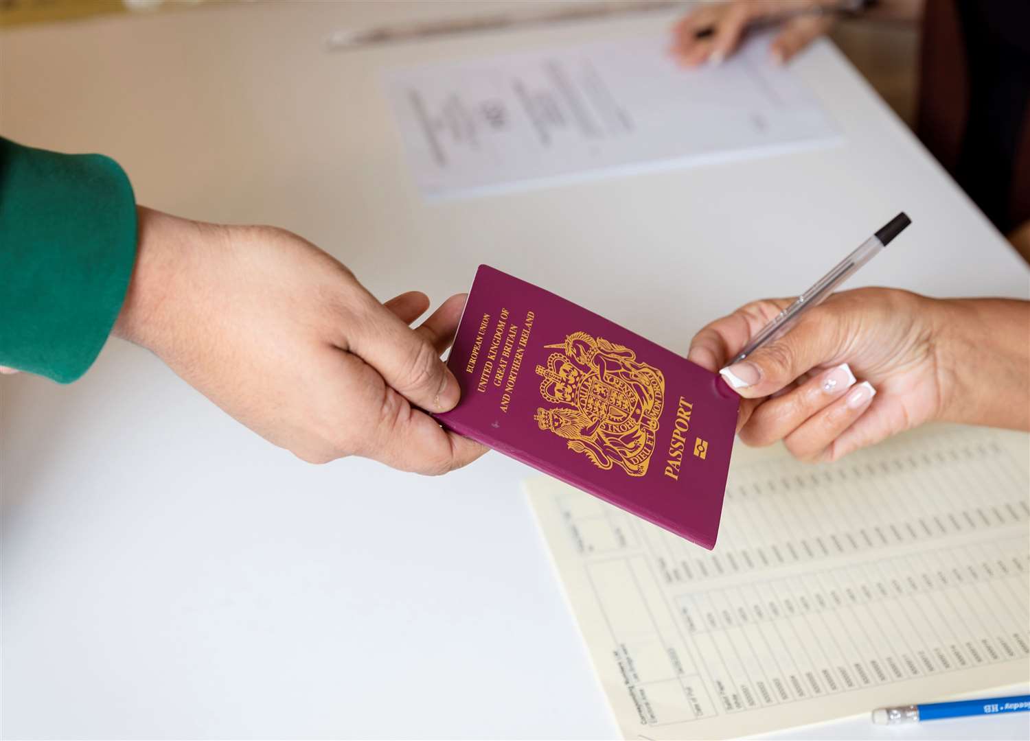 A passport is among the accepted forms of ID
