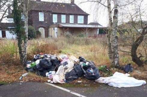 Rubbish left behind at the site. Picture: Iceni Projects