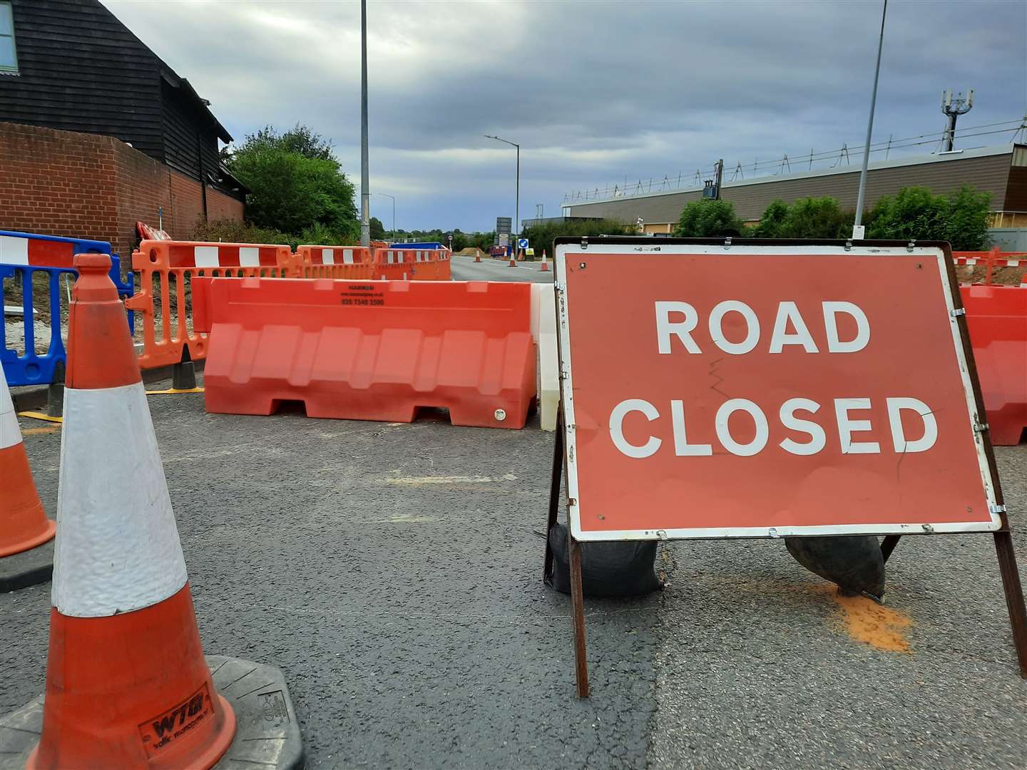 The route was expected to be shut for four days - but has been closed throughout this week