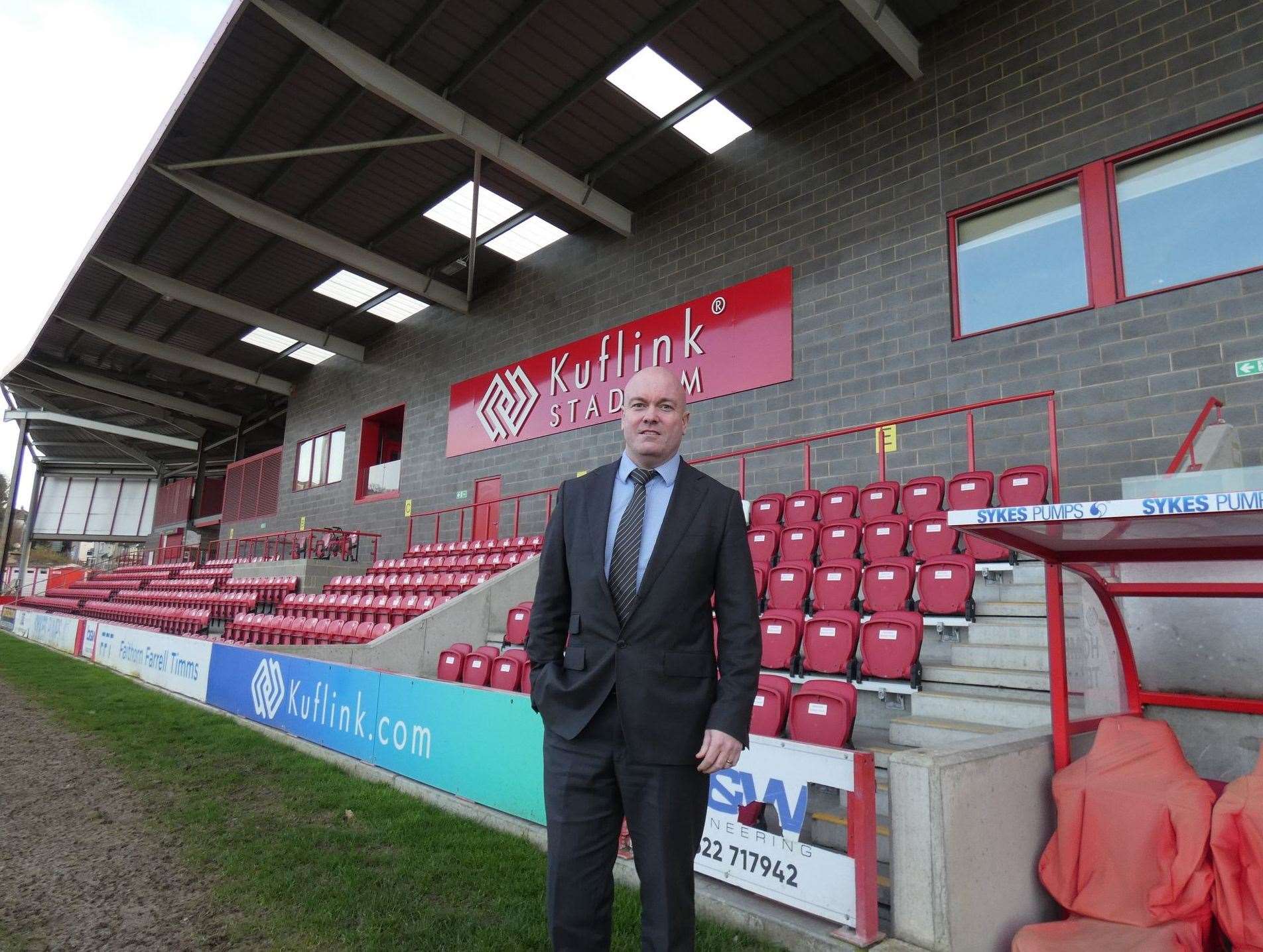 Ebbsfleet United chief exec Damian Irvine believes the proposals can help secure the club and the area's future. Picture: ebbsfleetunited.co.uk