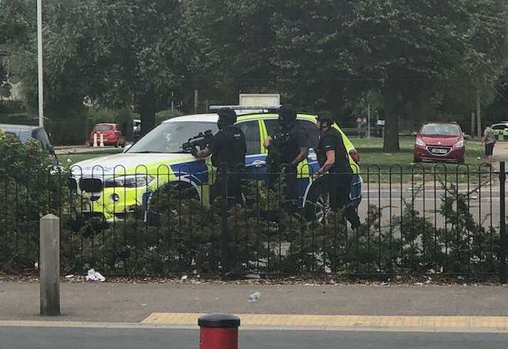 Armed police in Ramsgate. Picture: Stephanie Walker