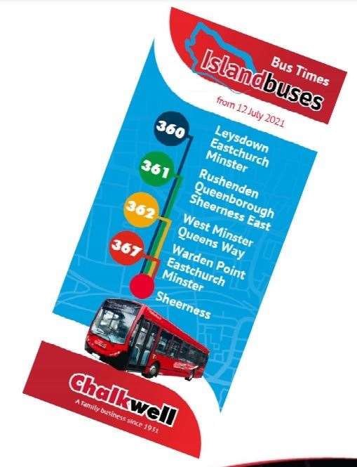 Chalkwell is reintroducing printed timetables for Sheppey's bus network