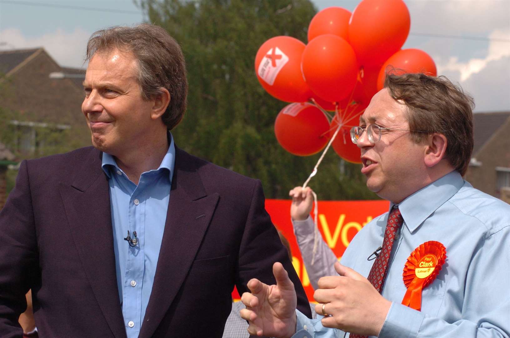 Then PM Tony Blair with Paul Clark in 2005