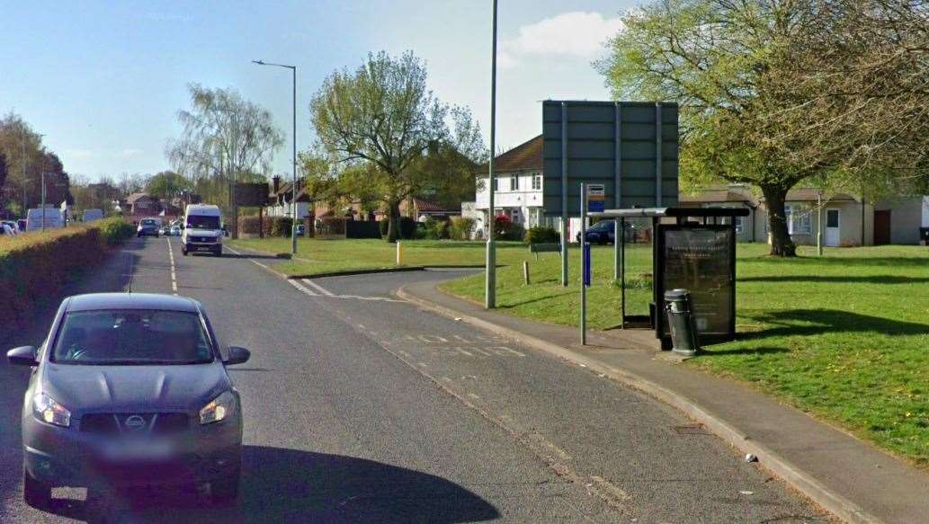 The teenager reported being approached at the bus stop on the A292. Photo: Google Street View
