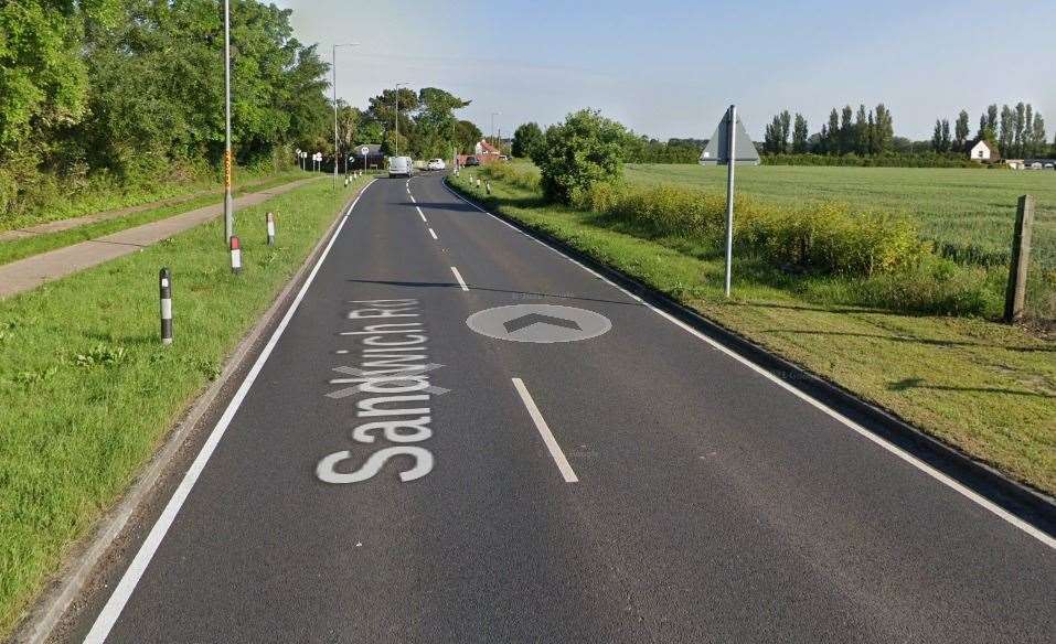 Sandwich Road, Sholden. Picture: Google Maps