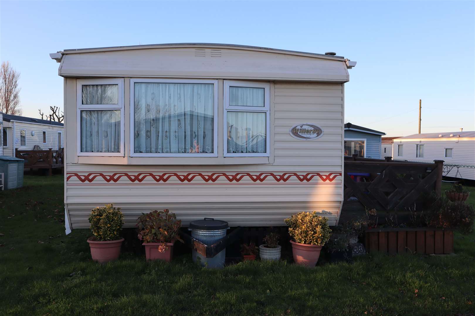 Caravan 133 where ex-Liverpool and England footballer and TV pundit Jamie Redknapp stayed as a boy with his nan and grandad